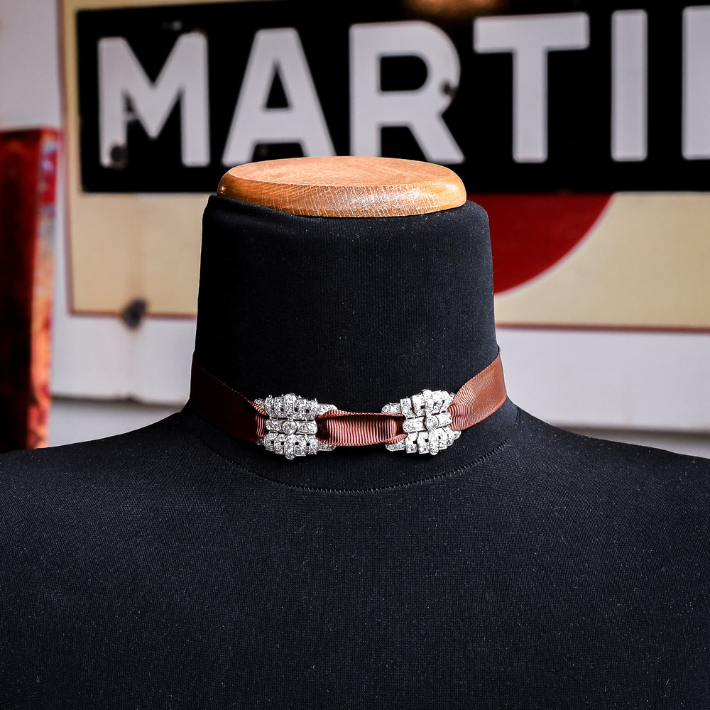 Pair of Art Deco Diamond Buckles