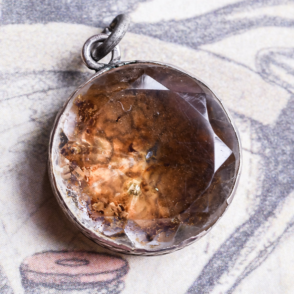18th Century Rock Crystal Memorial Pendant