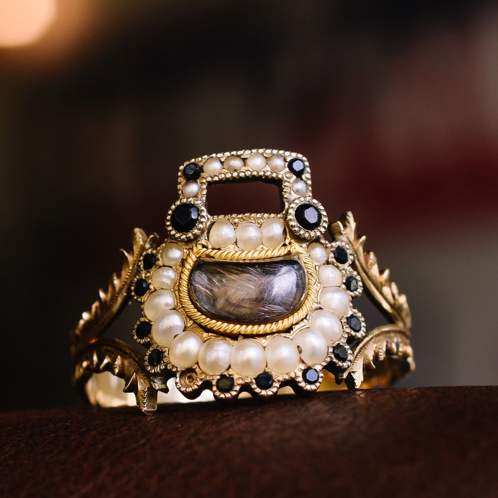 Georgian Padlock Mourning Ring