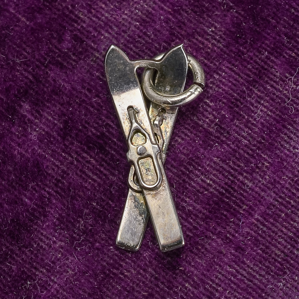 Crossed Skis Charm