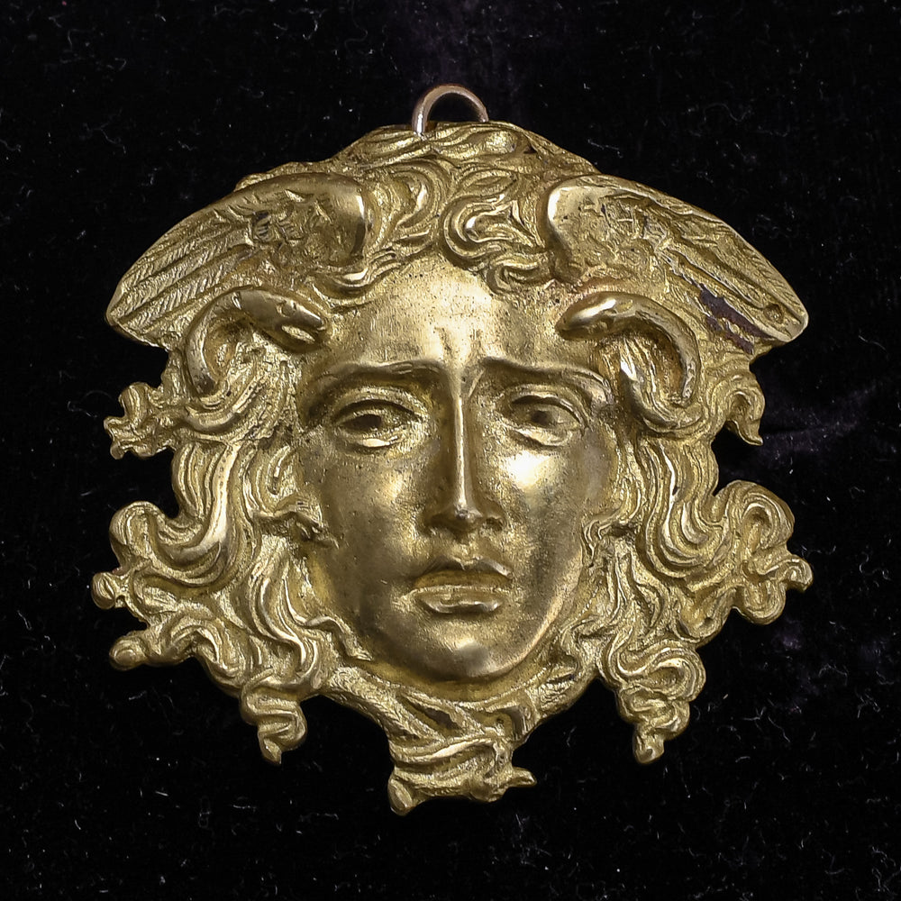 Art Nouveau Medusa Portrait Pendant