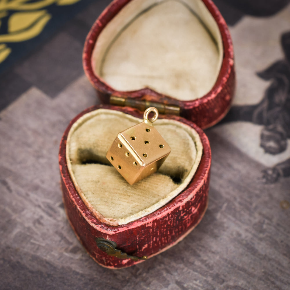 Art Deco Cheating Dice Charm
