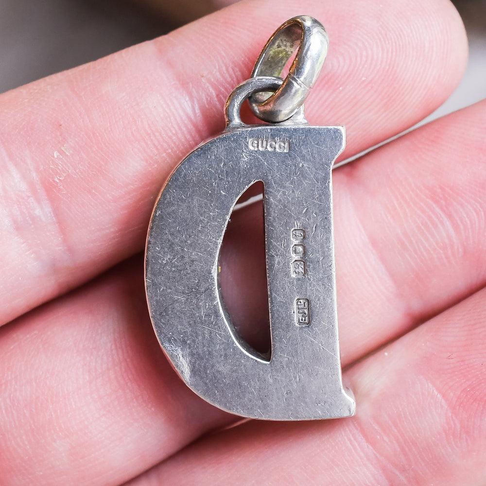 1970s Gucci D Pendant