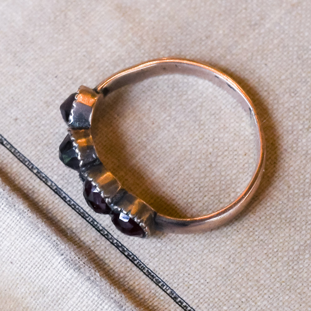 Georgian Garnet Four-Stone Ring