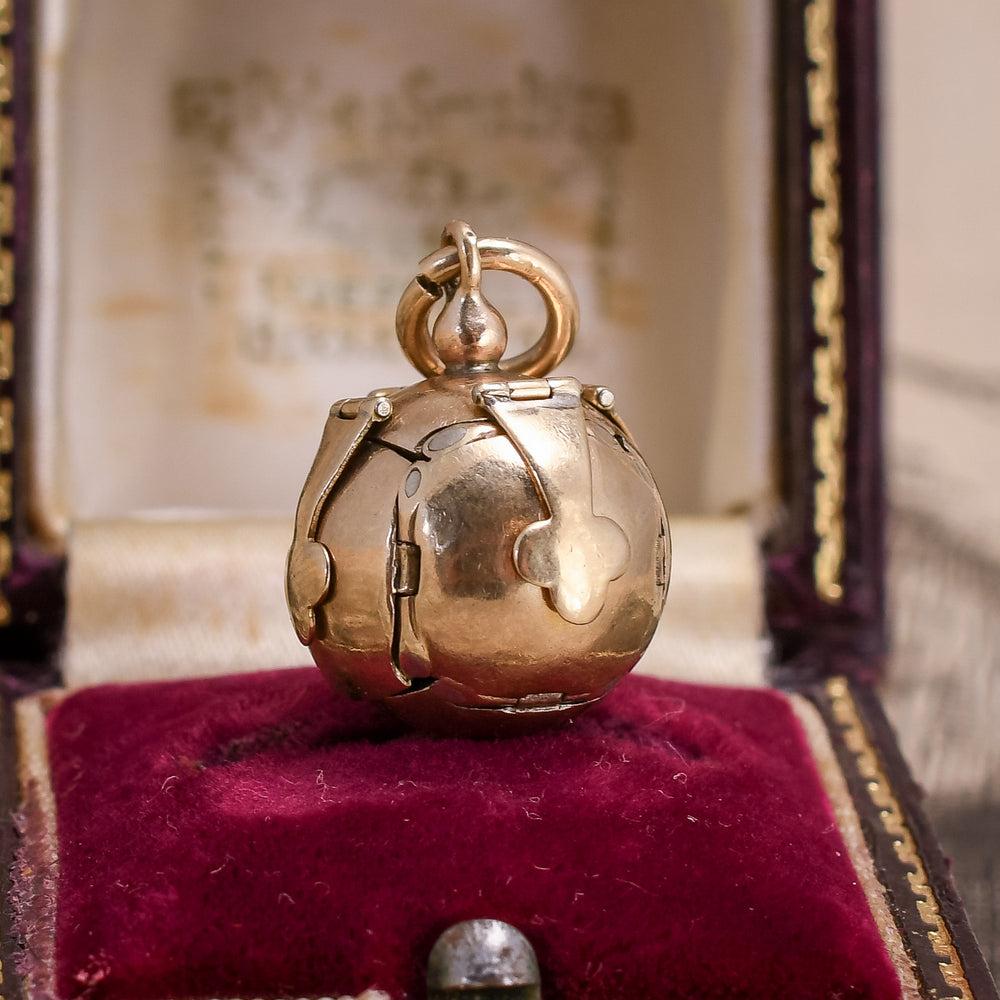 Victorian Masonic Orb Fob Pendant