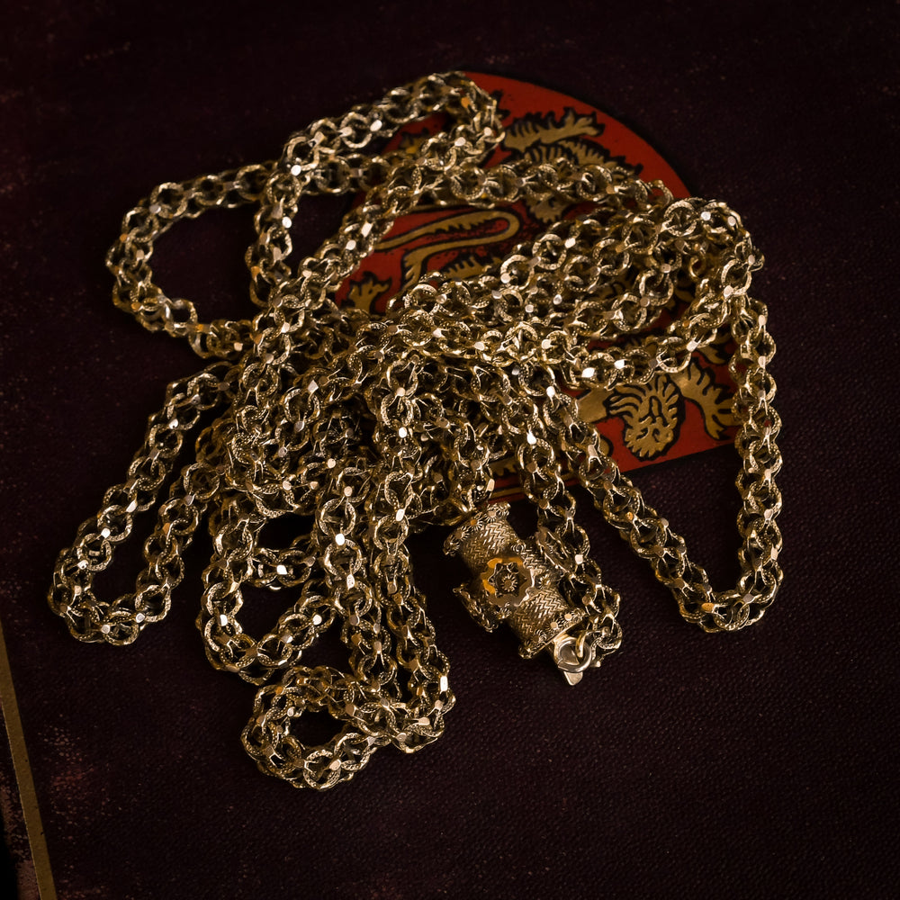 Georgian Regency 15k Gold Guard Chain
