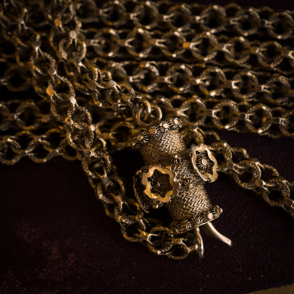 Georgian Regency 15k Gold Guard Chain