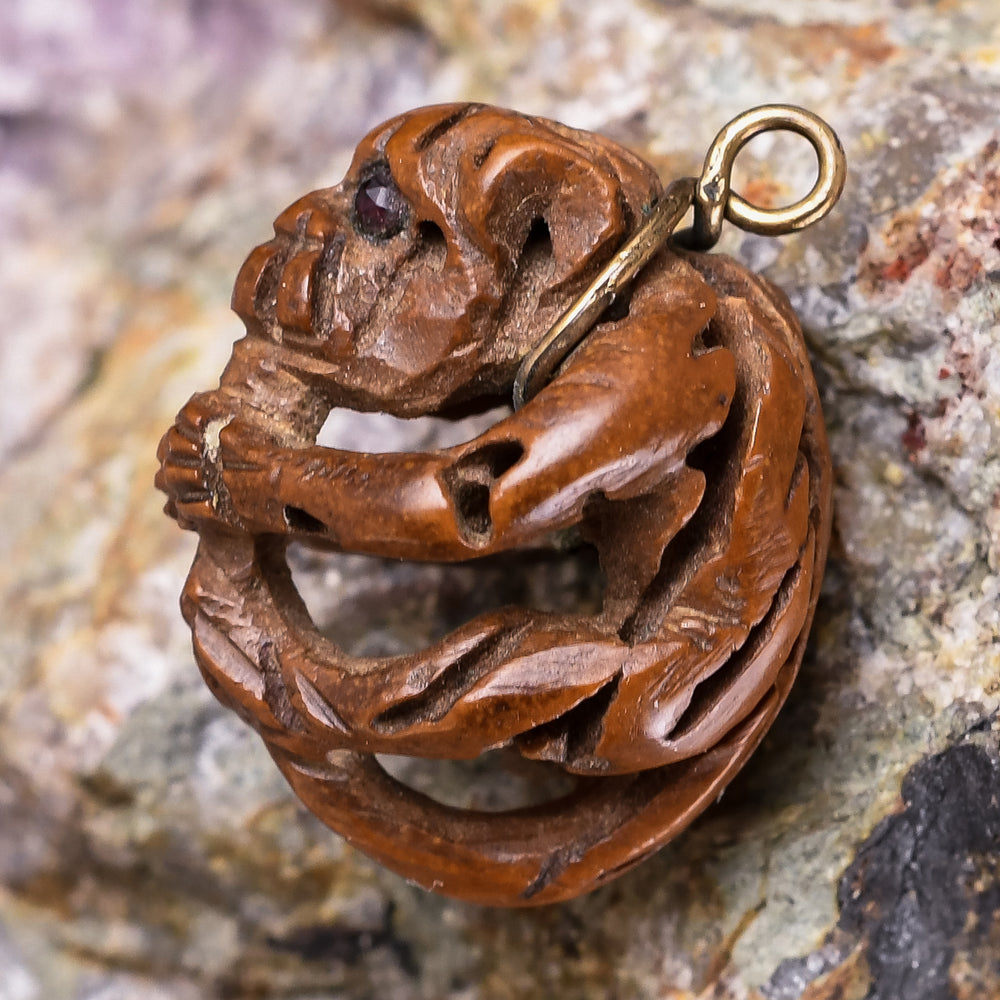 19th Century Heidao Monkey Pendant