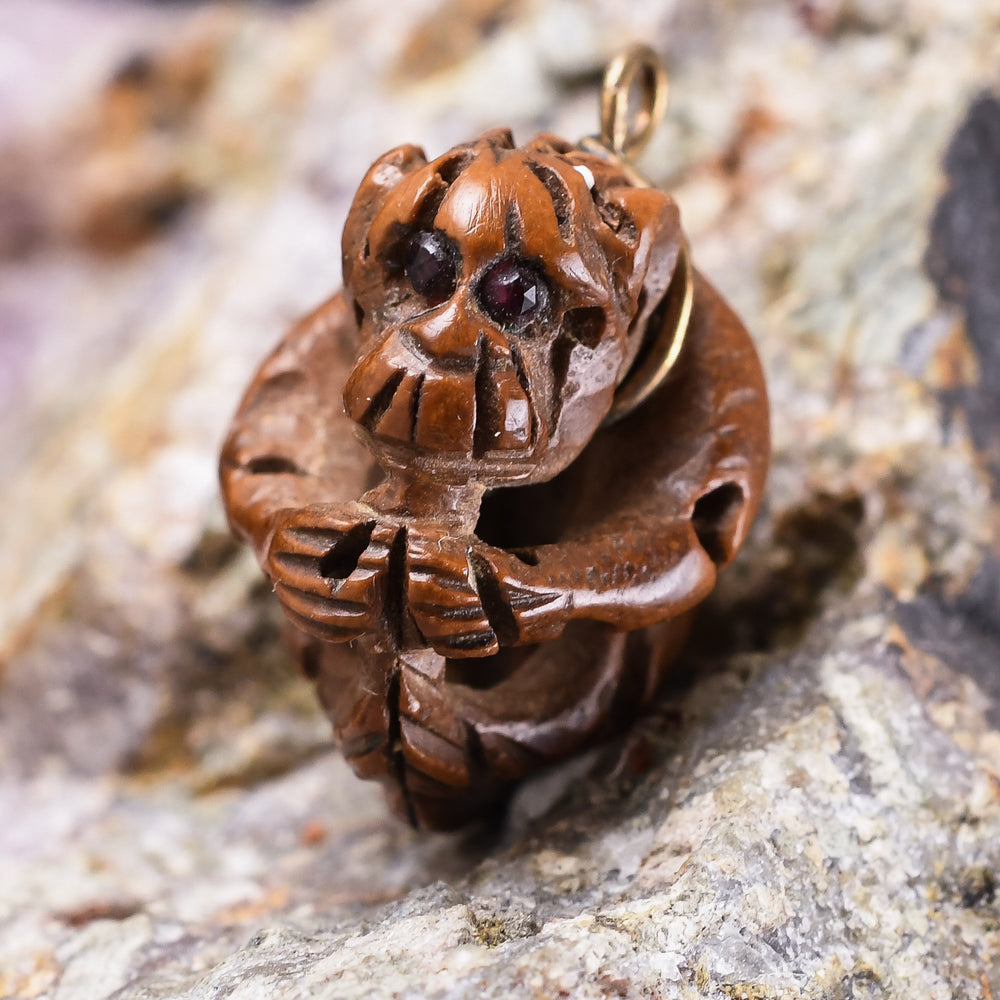 19th Century Heidao Monkey Pendant