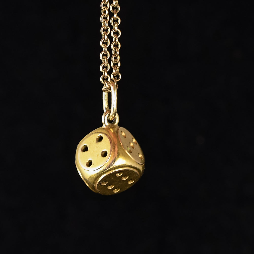 Late Victorian Dice Within a Die Charm Pendant