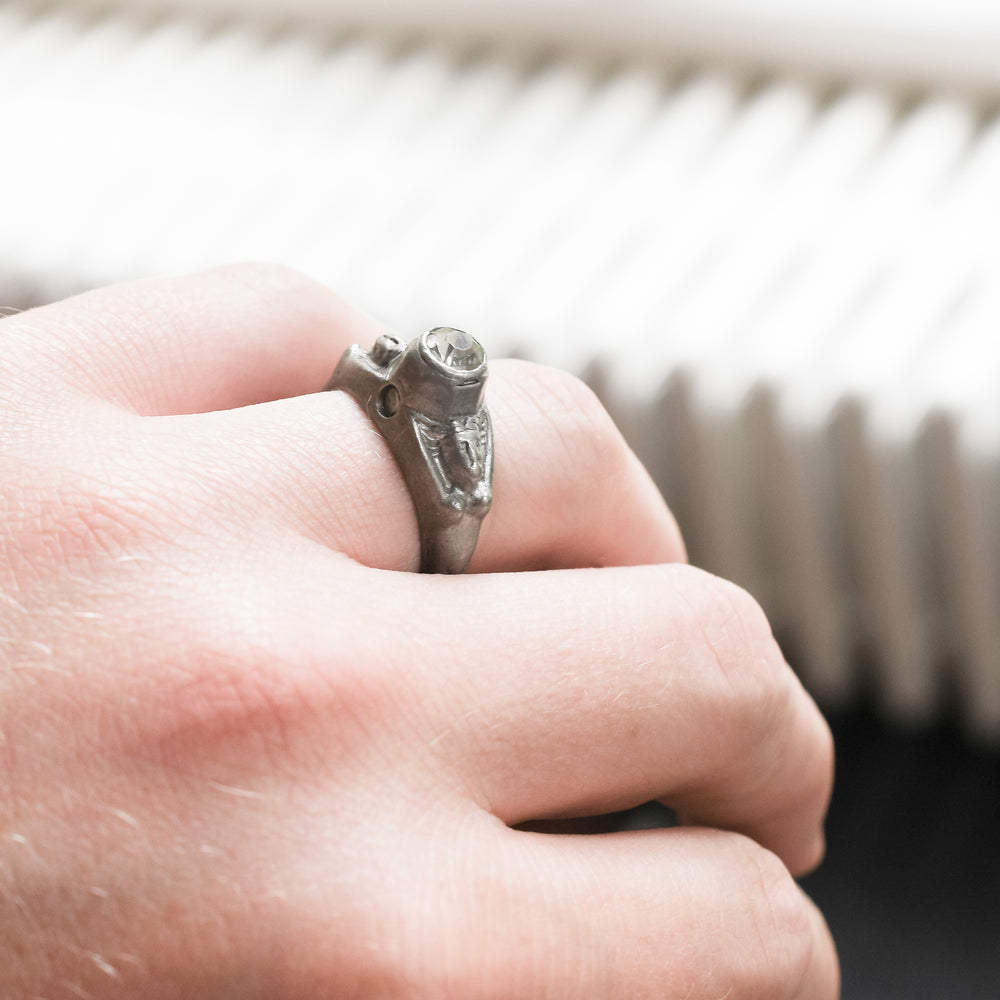 Art Nouveau Naked Lady Stanhope Ring