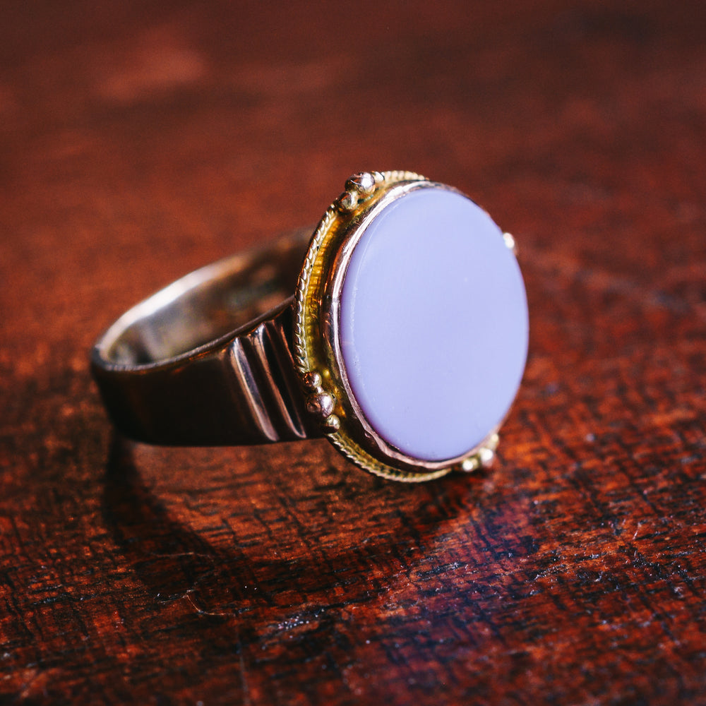 Victorian Sardonyx Round Signet Ring