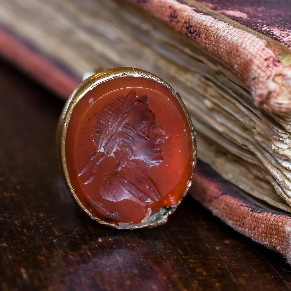 Georgian Love Takes Time Derby-Chelsea Seal Fob Pendant