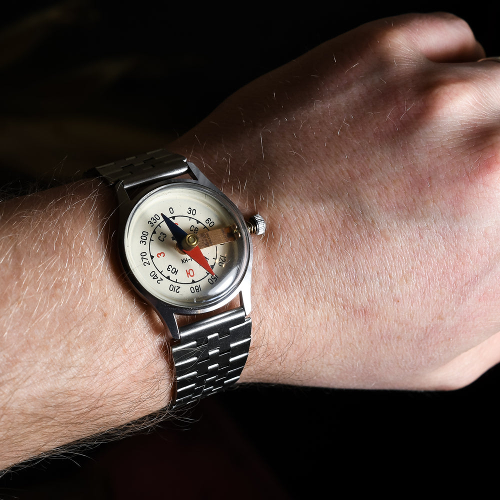 Cold War Soviet Compass Wristwatch