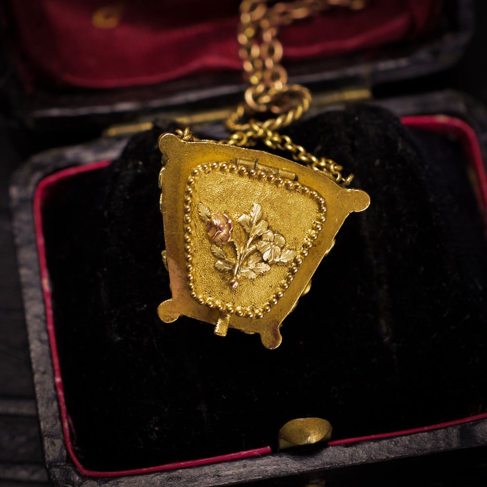 Georgian Acrostic SOUVENIR Purse Locket