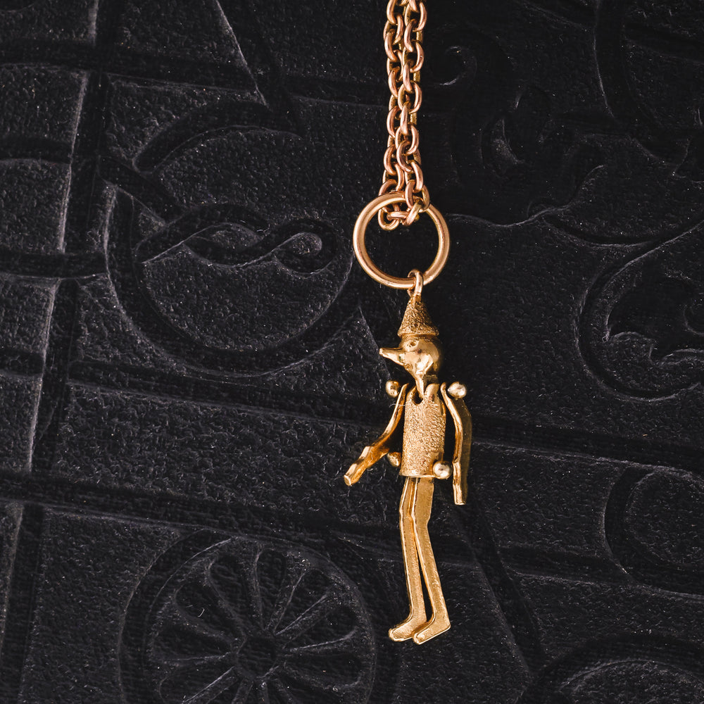 Victorian Gold Pinocchio Charm