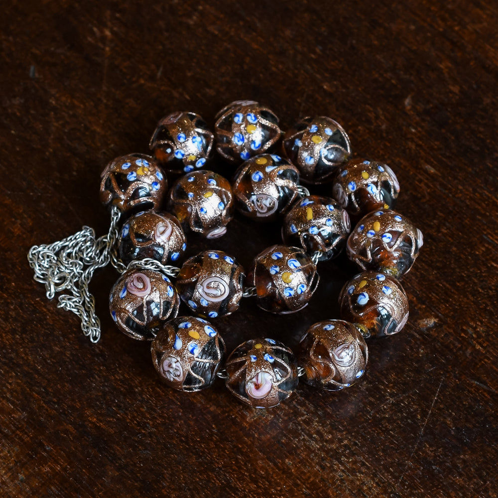 Art Deco Murano Glass Wedding Cake Beads