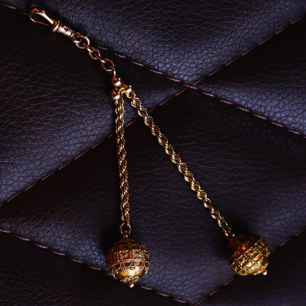 Victorian Etruscan Orbs Fob
