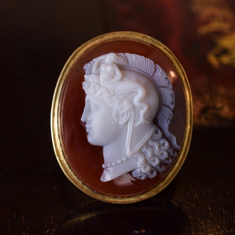 Georgian Thessalonike of Macedon Cameo Ring