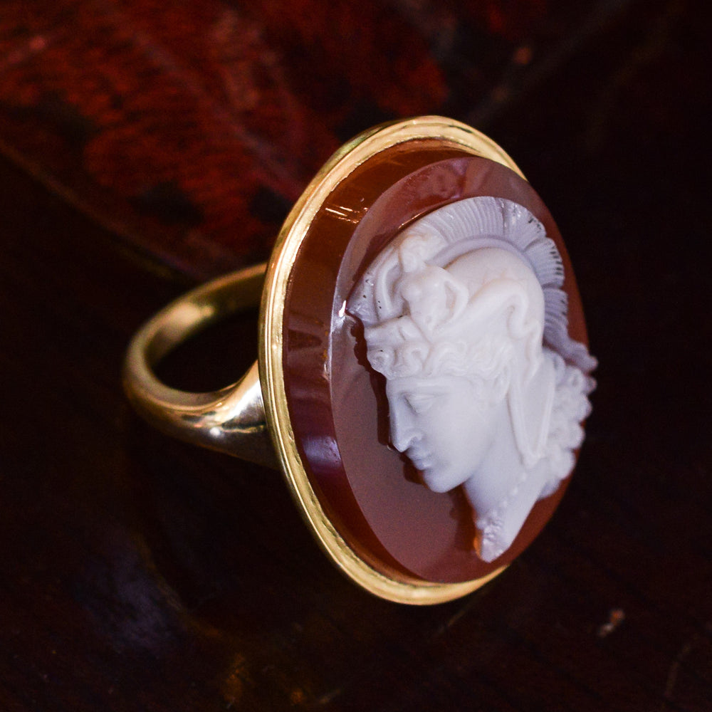 Georgian Thessalonike of Macedon Cameo Ring