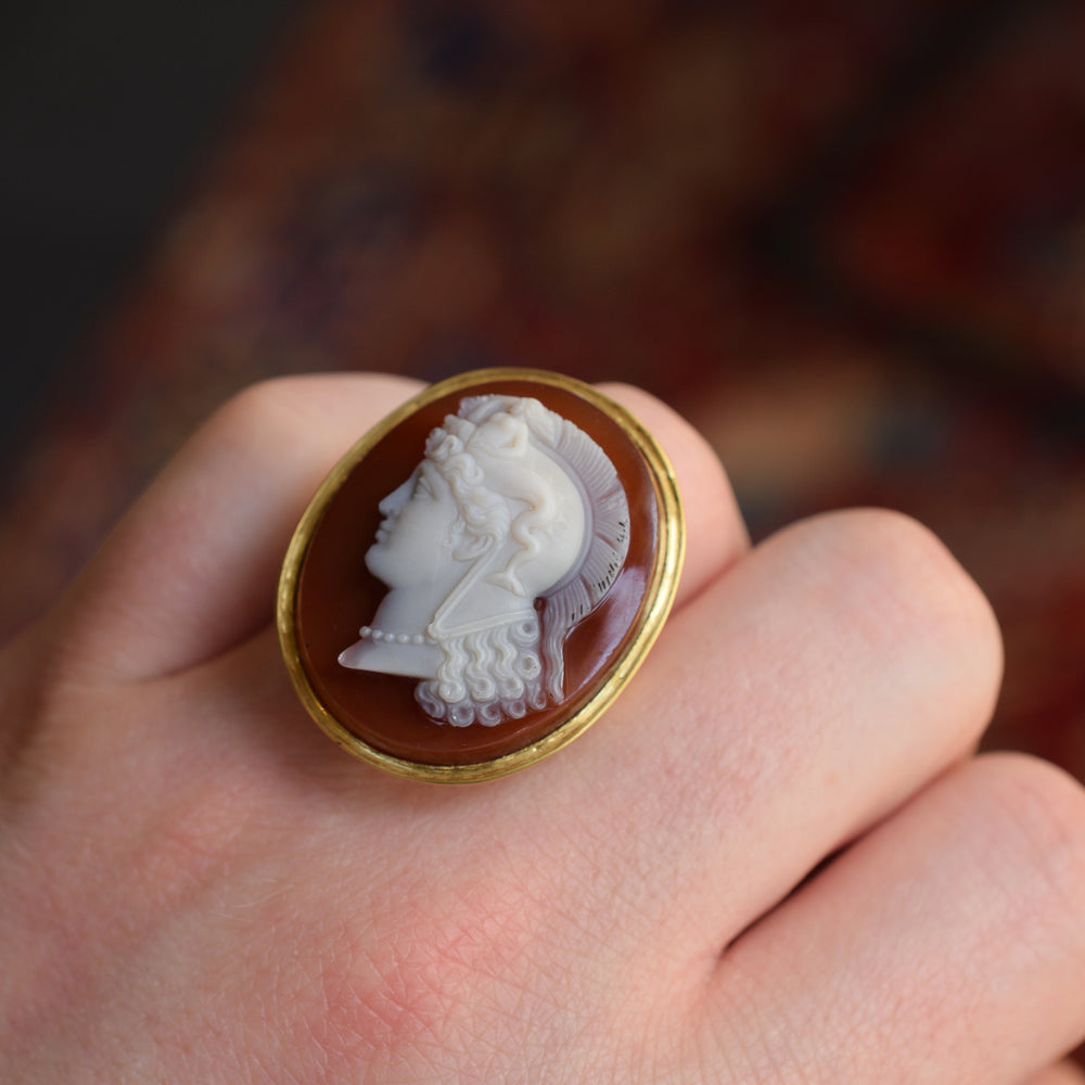 Georgian Thessalonike of Macedon Cameo Ring