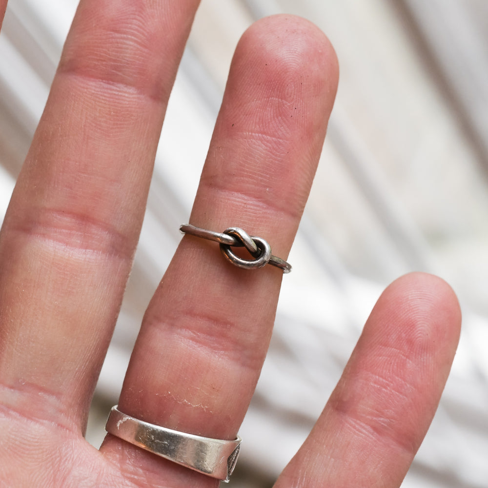 Victorian Silver Lover's Knot Ring