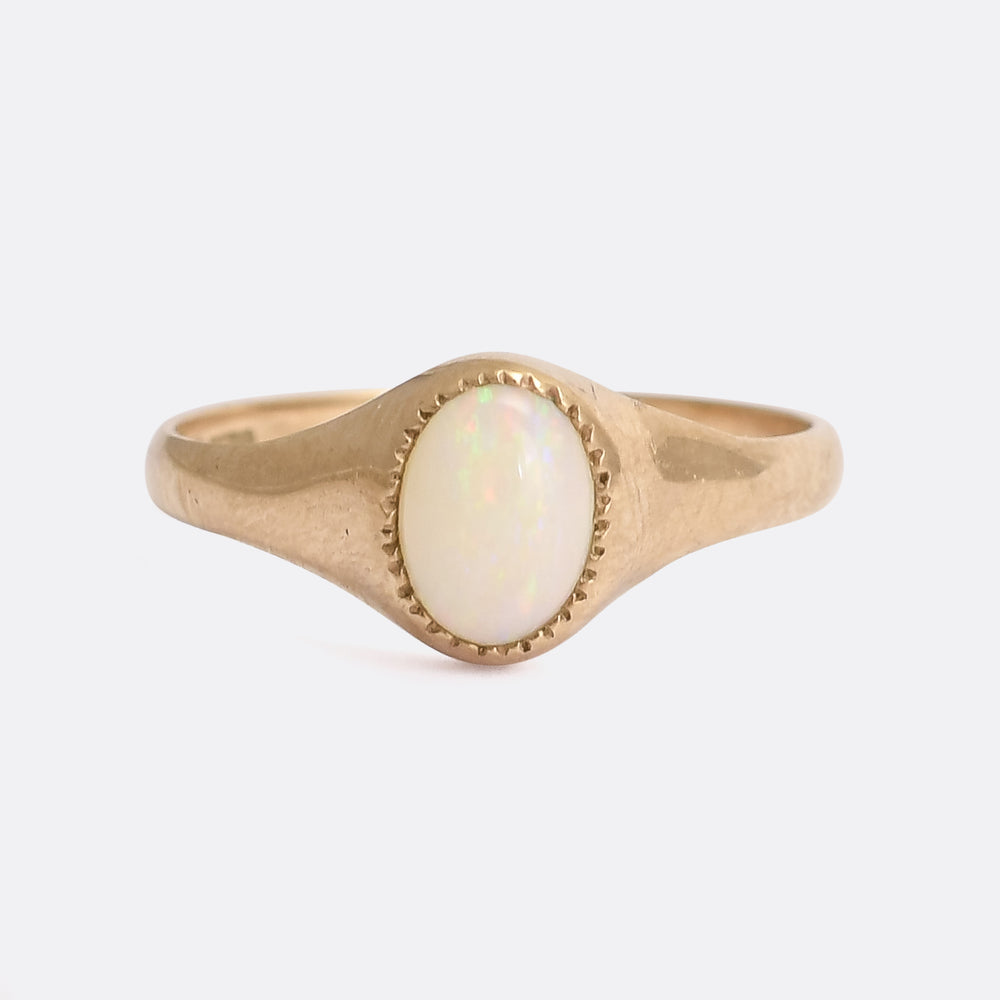 Vintage Opal Solitaire Ring