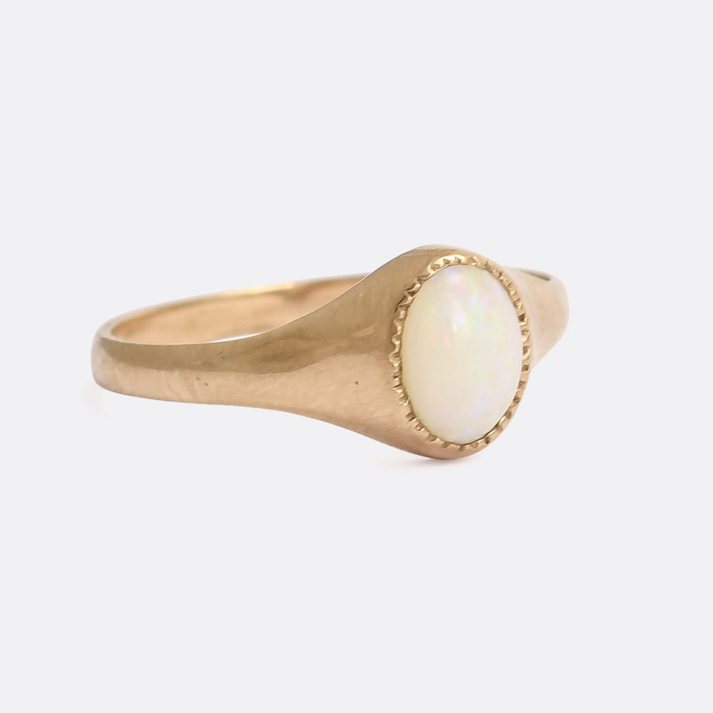 Vintage Opal Solitaire Ring
