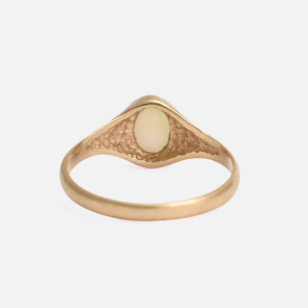 Vintage Opal Solitaire Ring