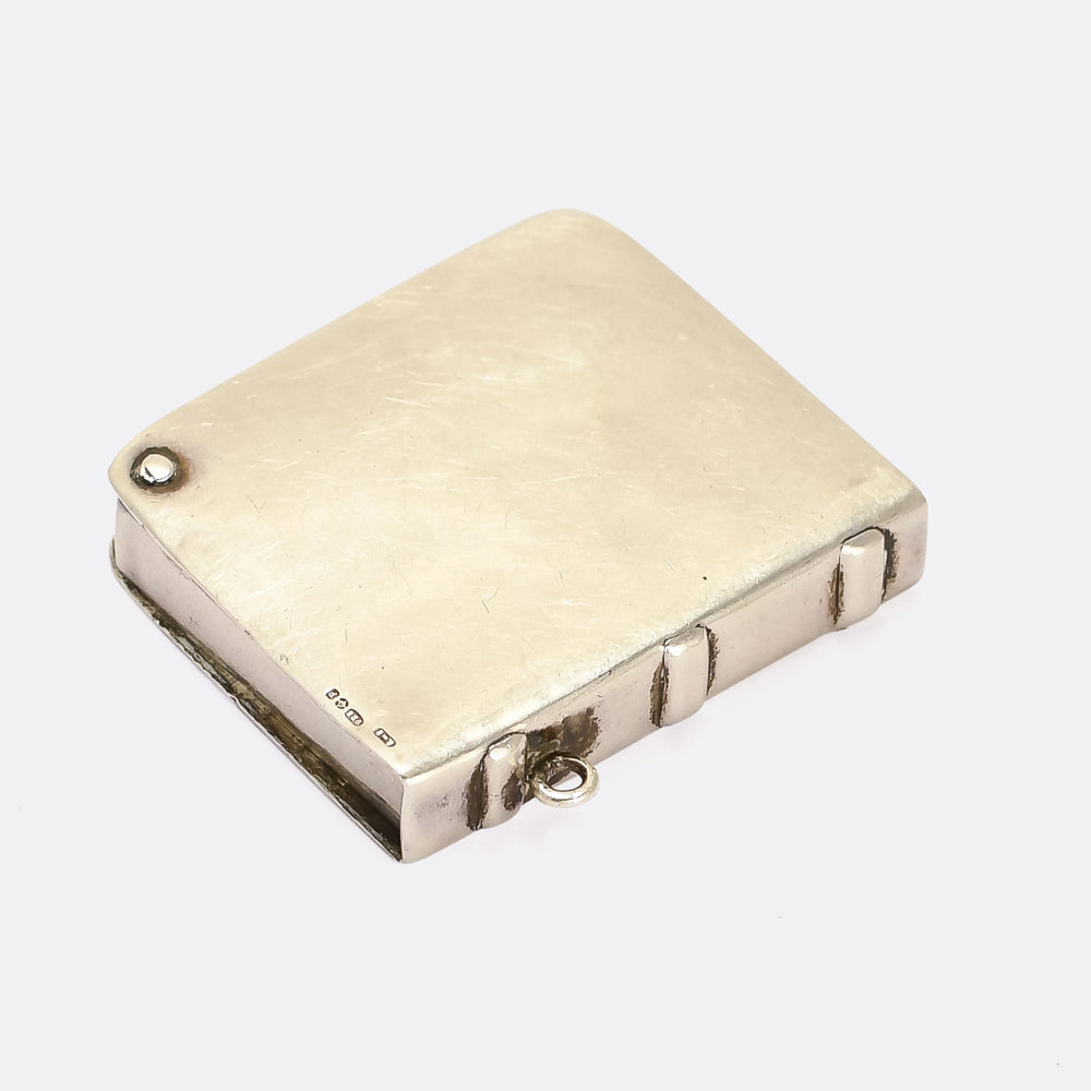 Vintage Stamp Book Pendant