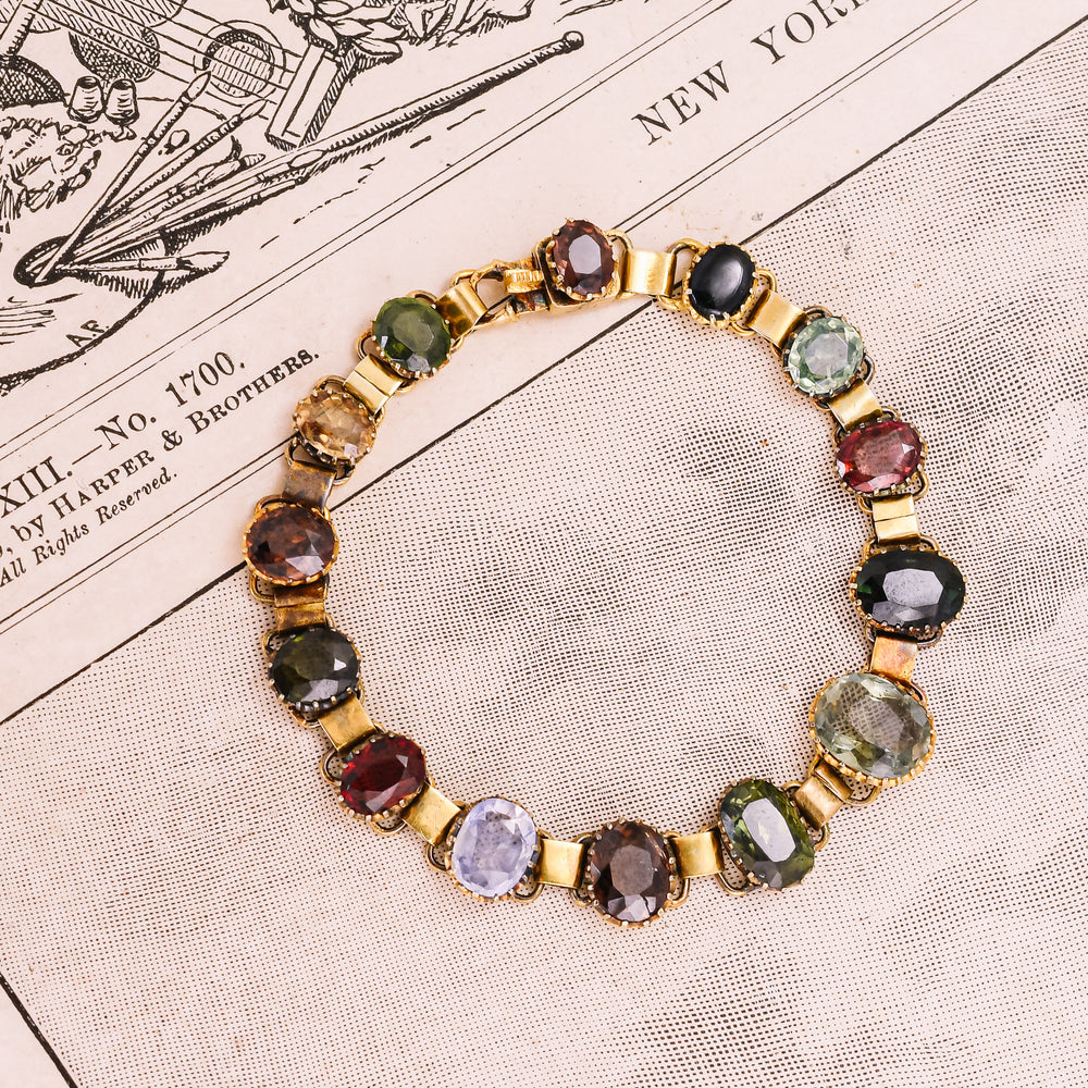 Victorian Harlequin Multigem Bracelet
