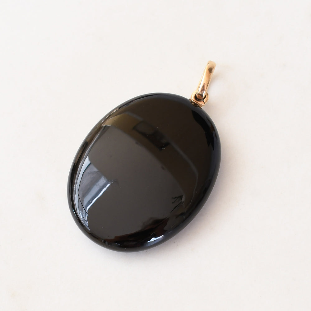 Victorian Onyx Oval Locket