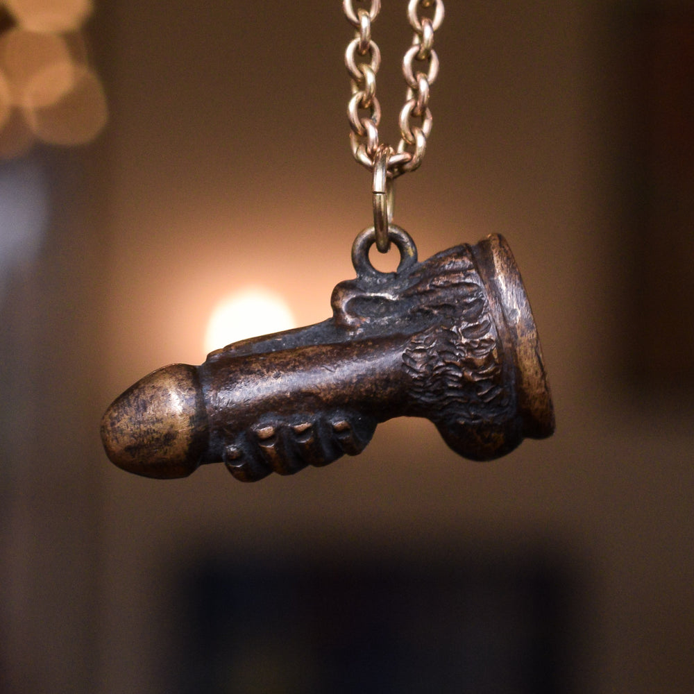 Victorian Vienna Bronze Phallus Pendant