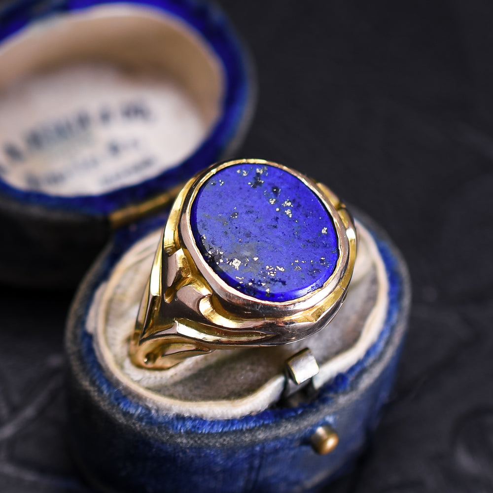 Victorian Lapis Lazuli Signet Ring
