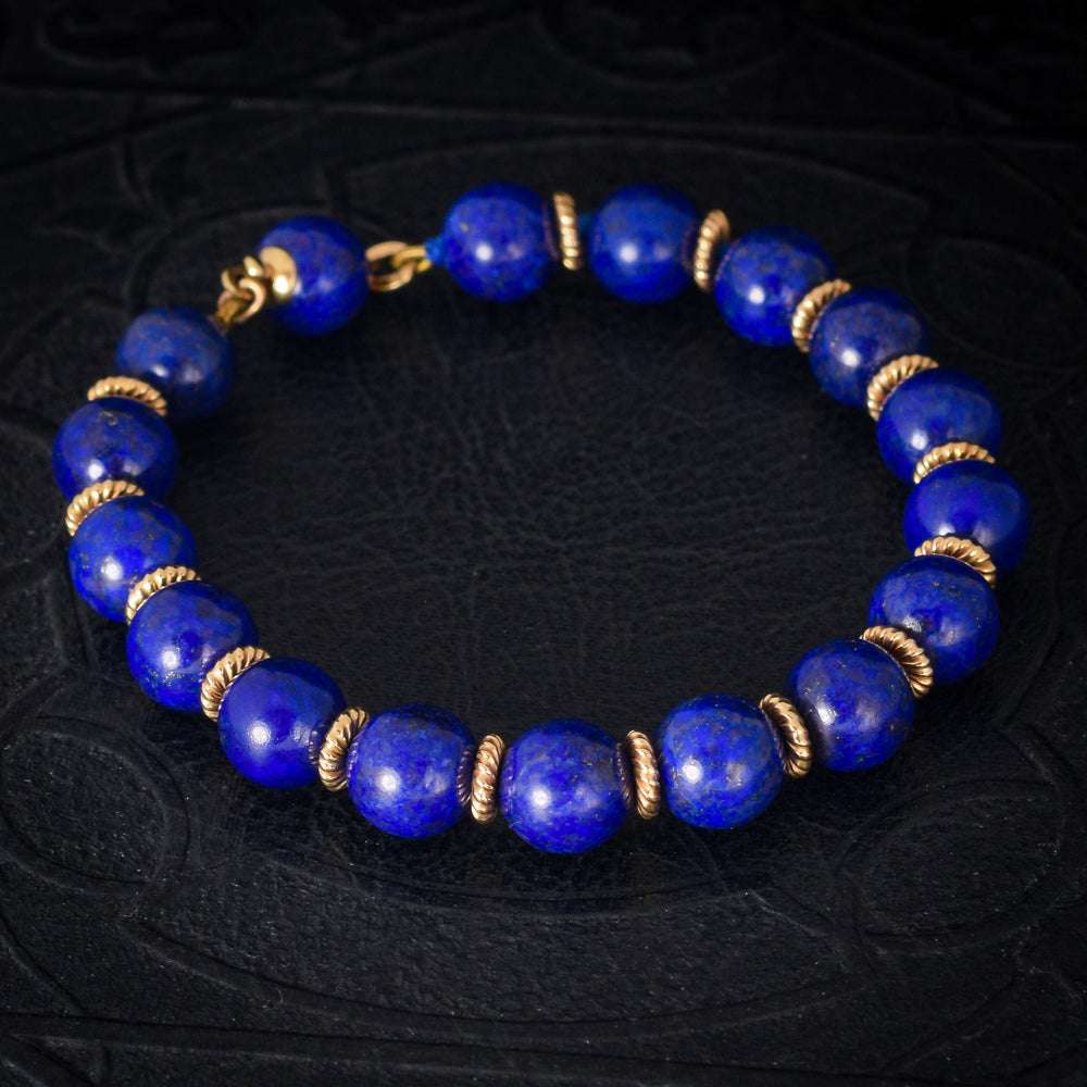 Vintage Tiffany & Co Lapis Lazuli Bead Bracelet