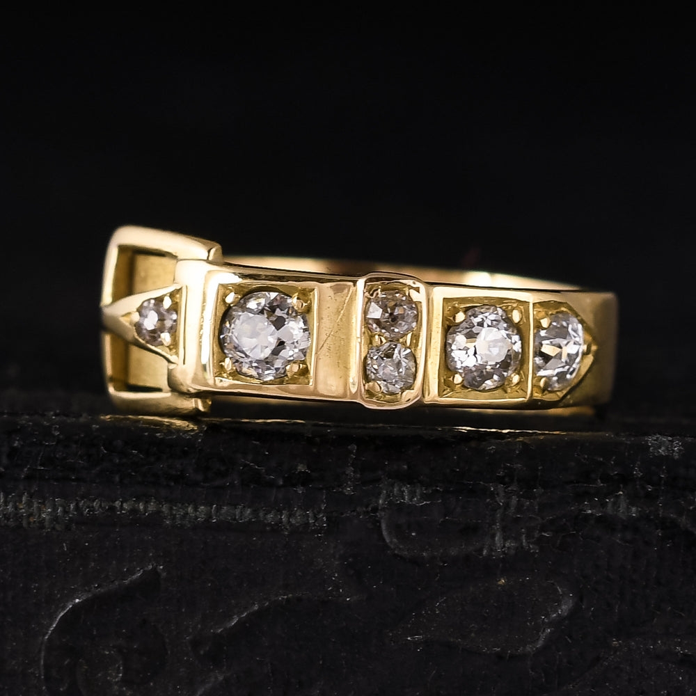 Victorian OMC Diamond Buckle Ring