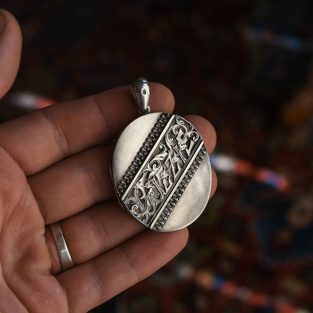 Victorian Silver Lizzie Locket