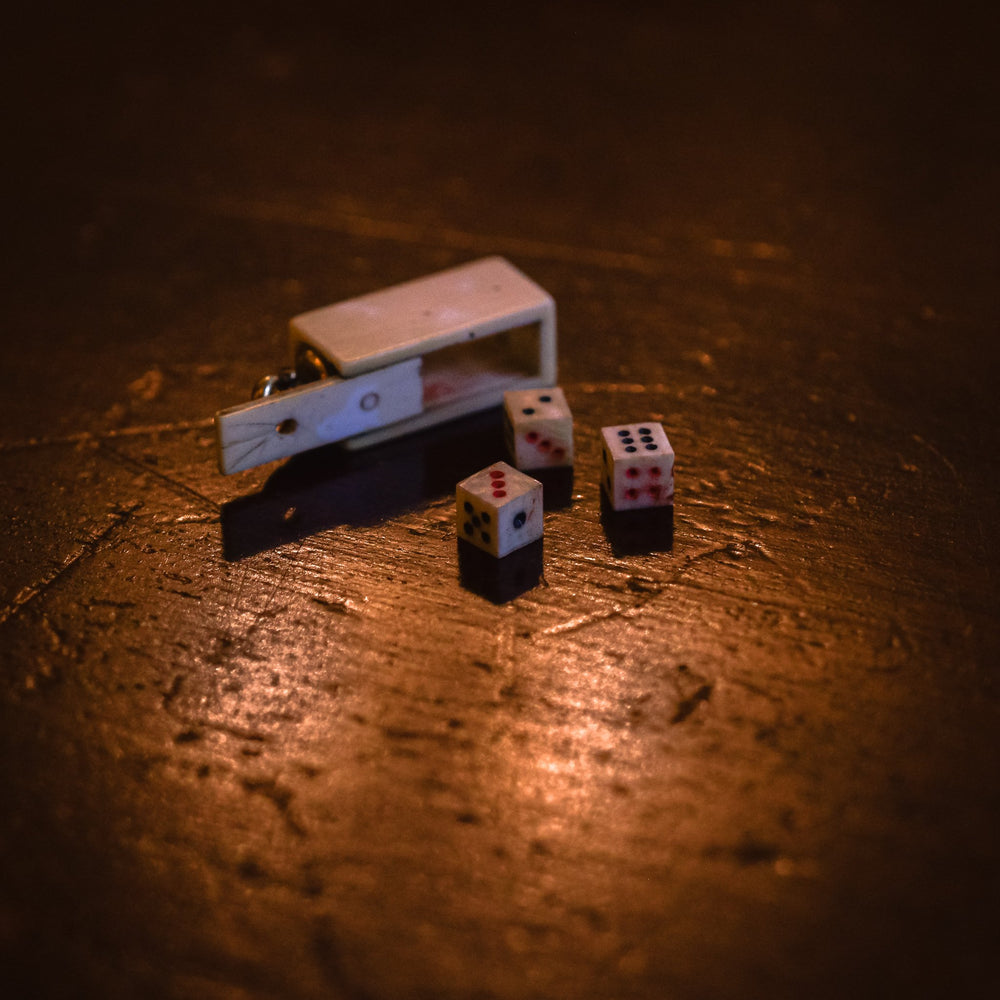 Georgian Triple Dice Charm Pendant