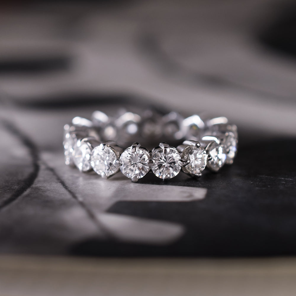 Contemporary 3.4ct Diamond Eternity Ring