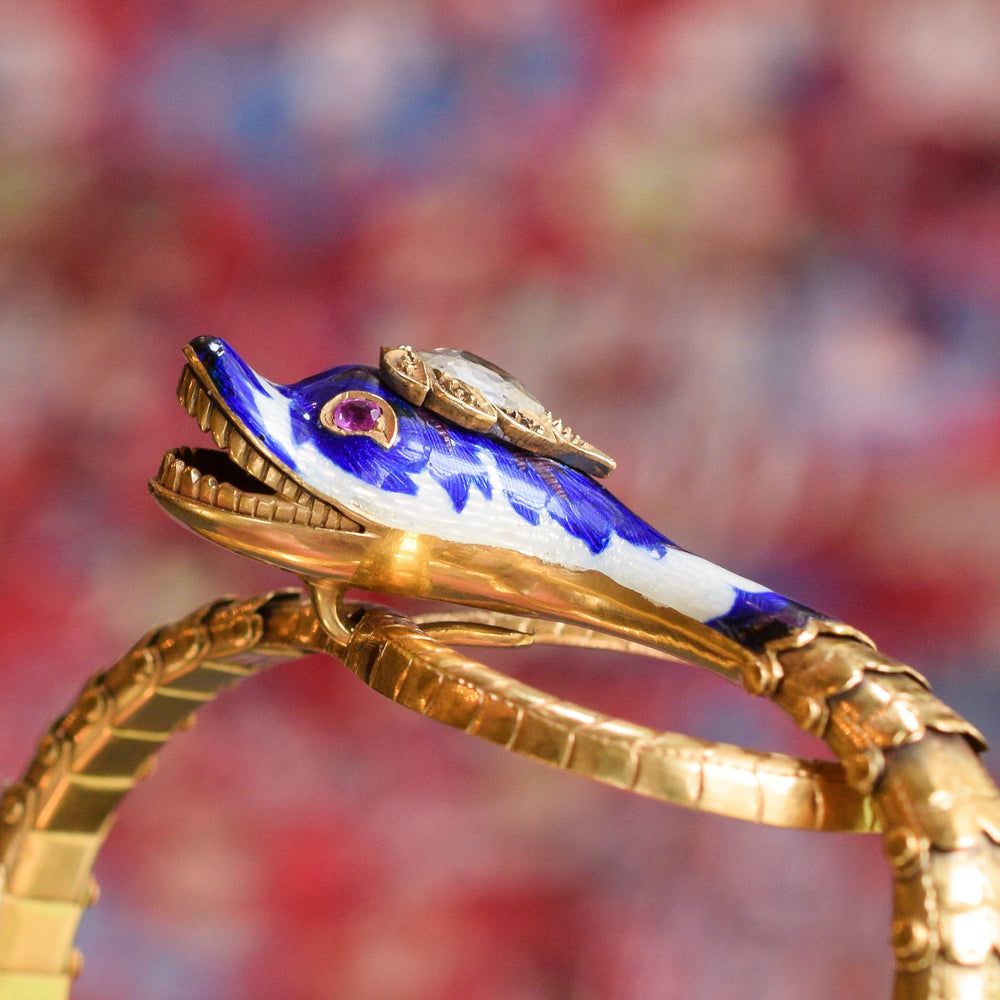 Imperial Russian Diamond Snake Bracelet