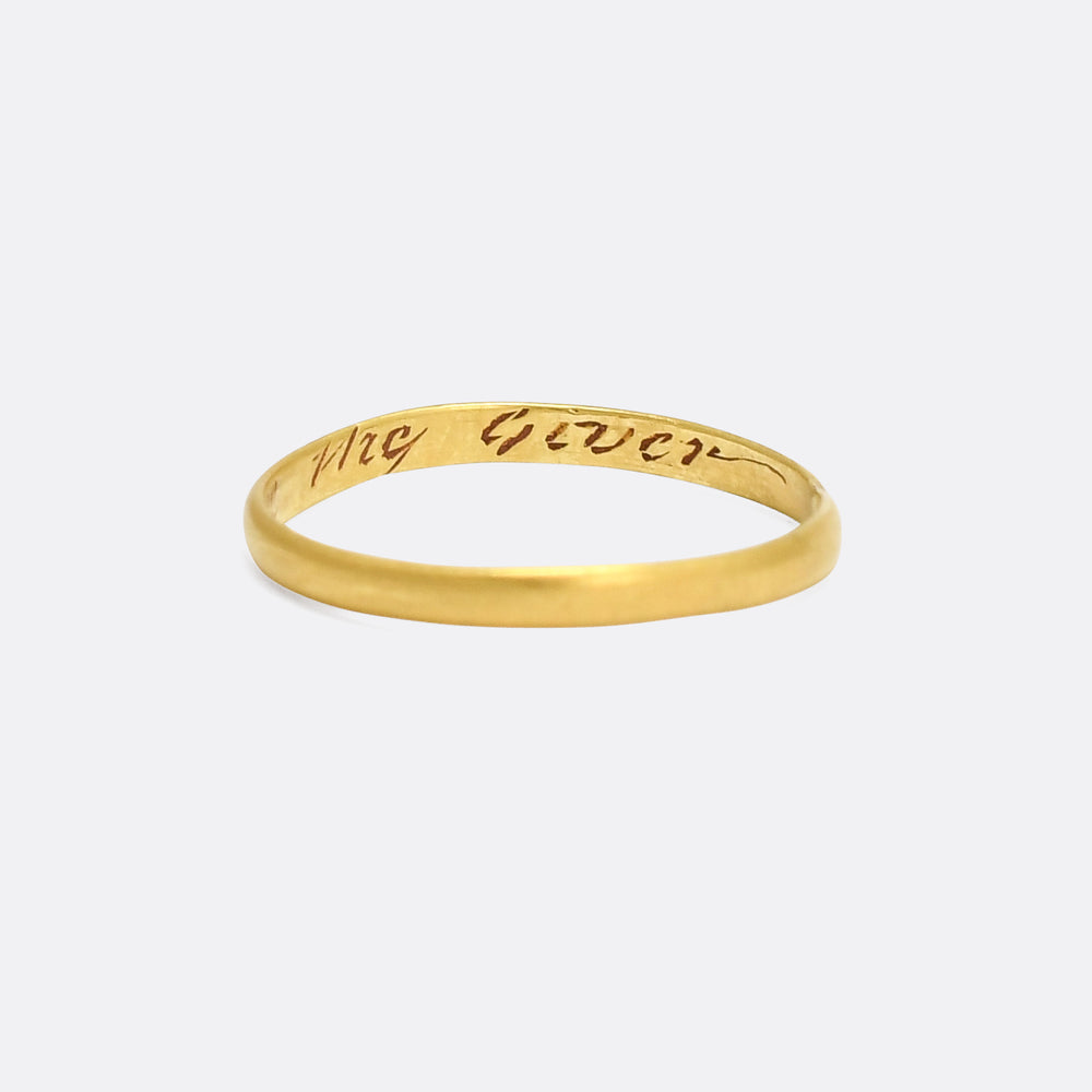 18th Century Posy Ring Love The Giver