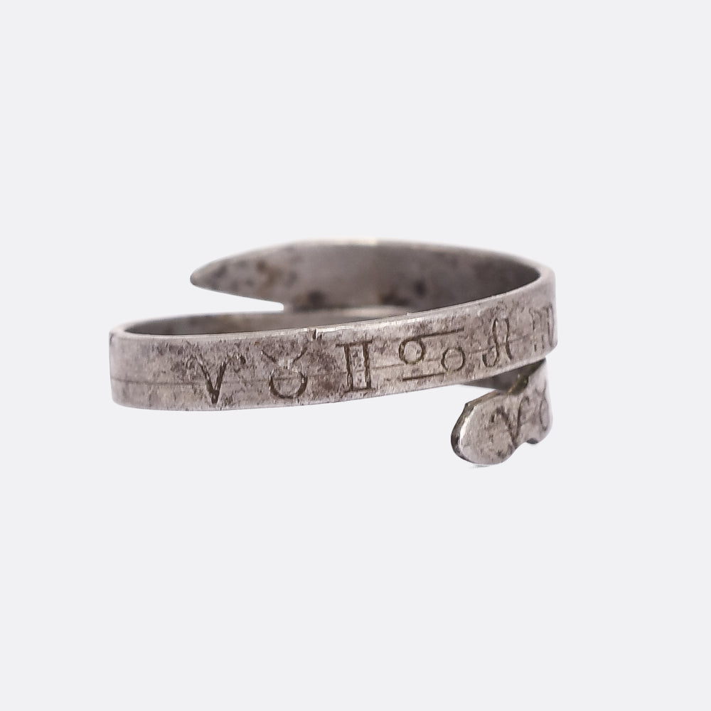 18th Century Zodiac Snake Betrothal Ring