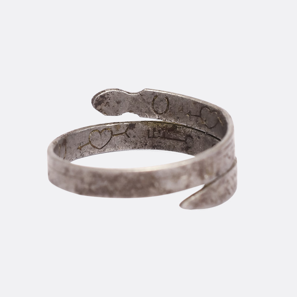 18th Century Zodiac Snake Betrothal Ring