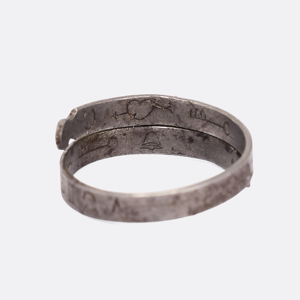 18th Century Zodiac Snake Betrothal Ring