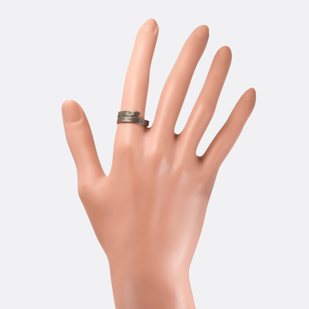 18th Century Zodiac Snake Betrothal Ring