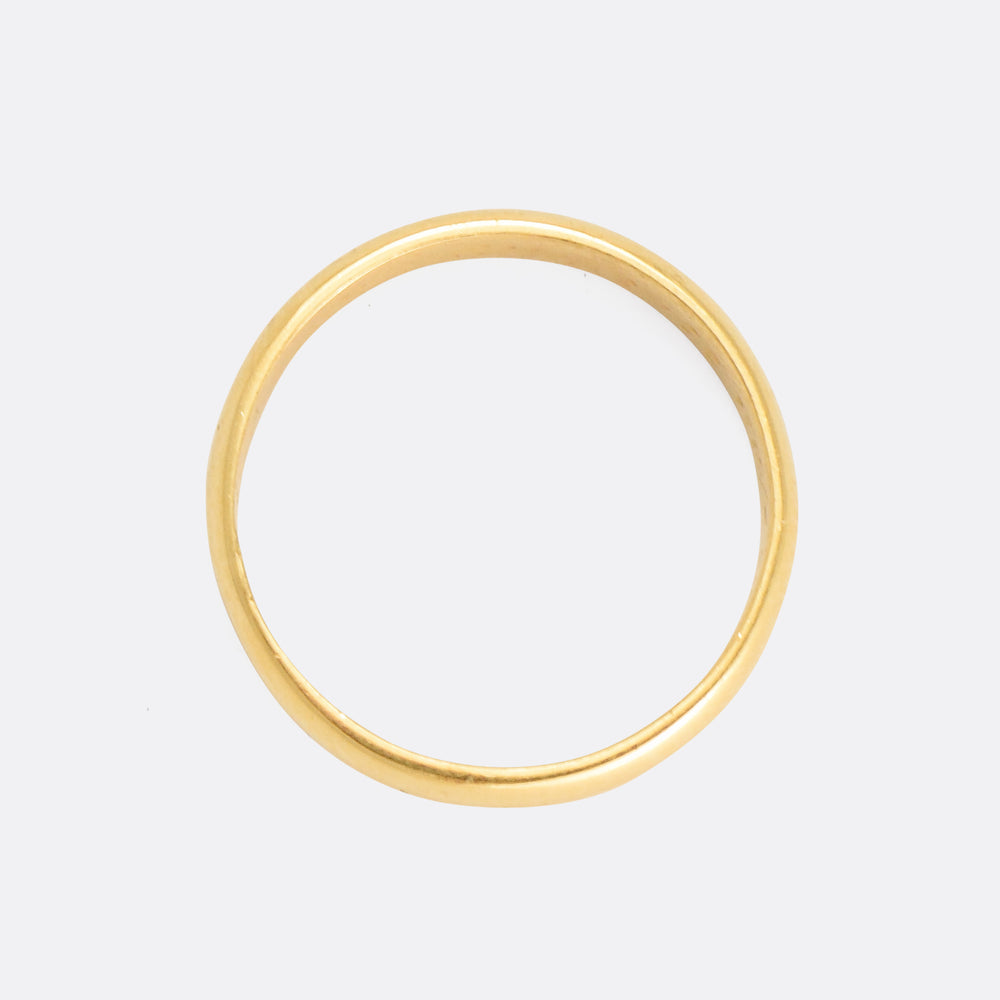 18th Century Gold Posy Ring In Christ & Thee My Comfort Bee