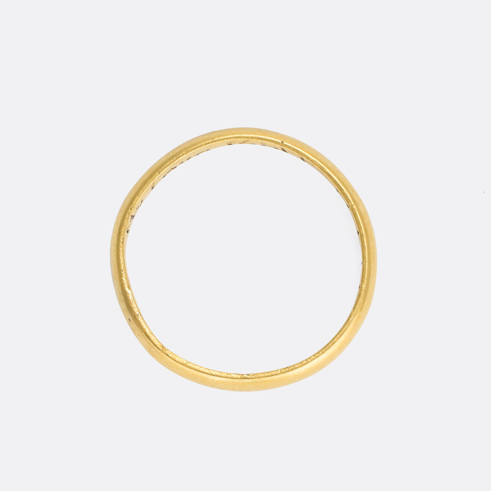 18th Century Gold Posy Ring My Love Shall Last Til Life Be Past