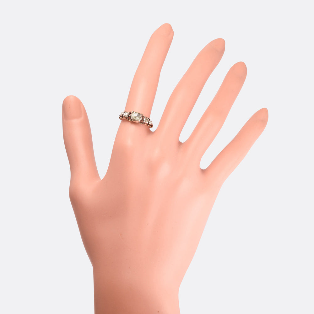 18th Century Rose Diamond 5-Stone Ring