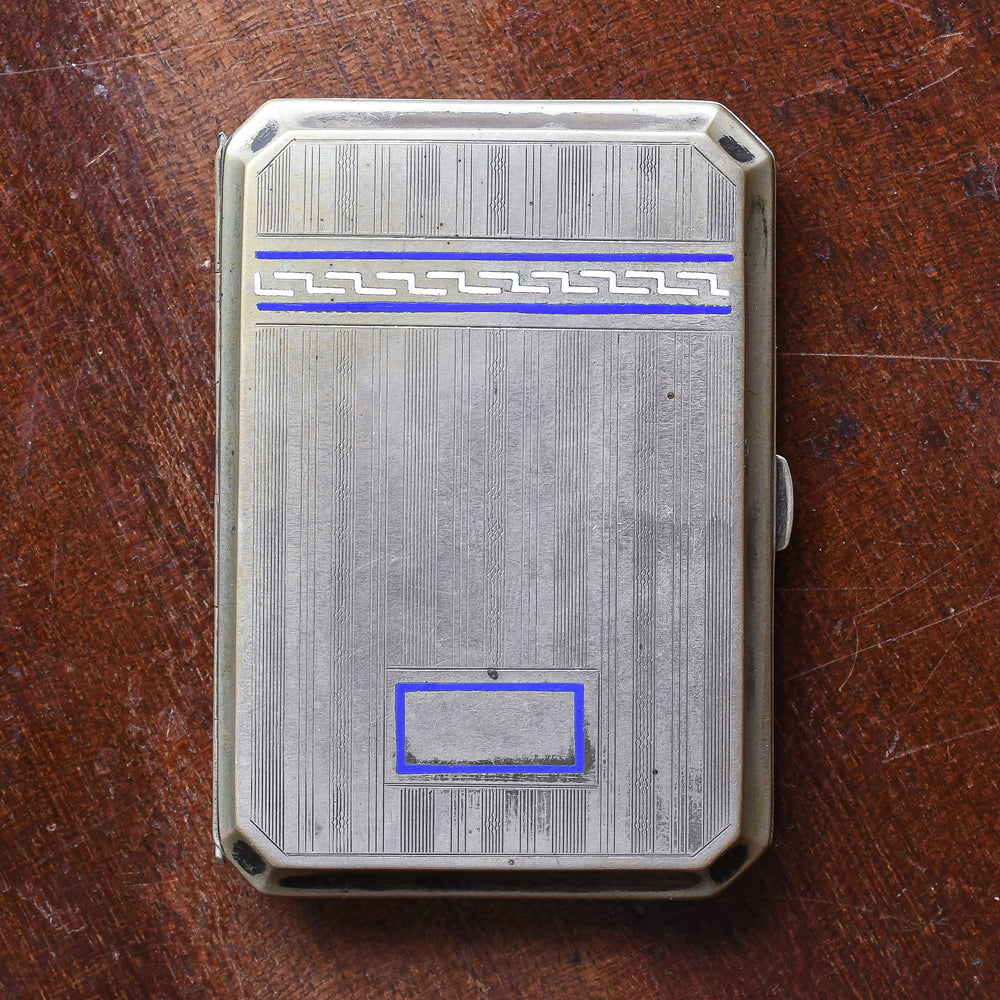 1920s Blue & White Enamel