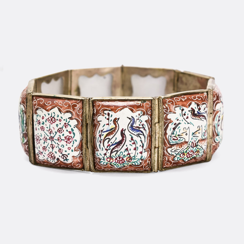 1920s Persian Story Panel Bracelet